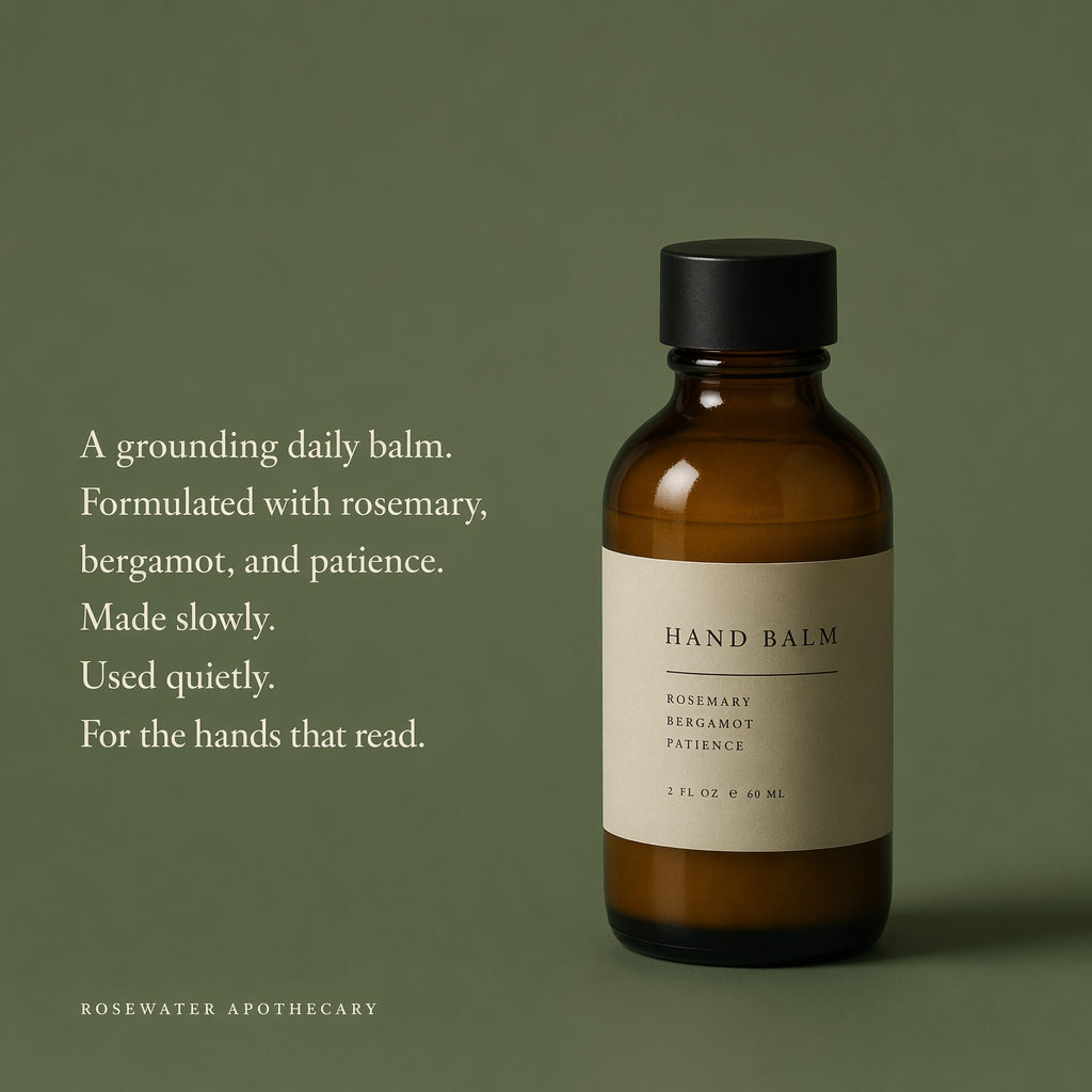 Rosewater Apothecary — A grounding daily balm.
