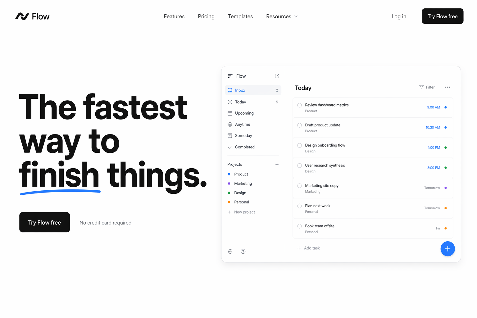 SF productivity product homepage — Linear lineage